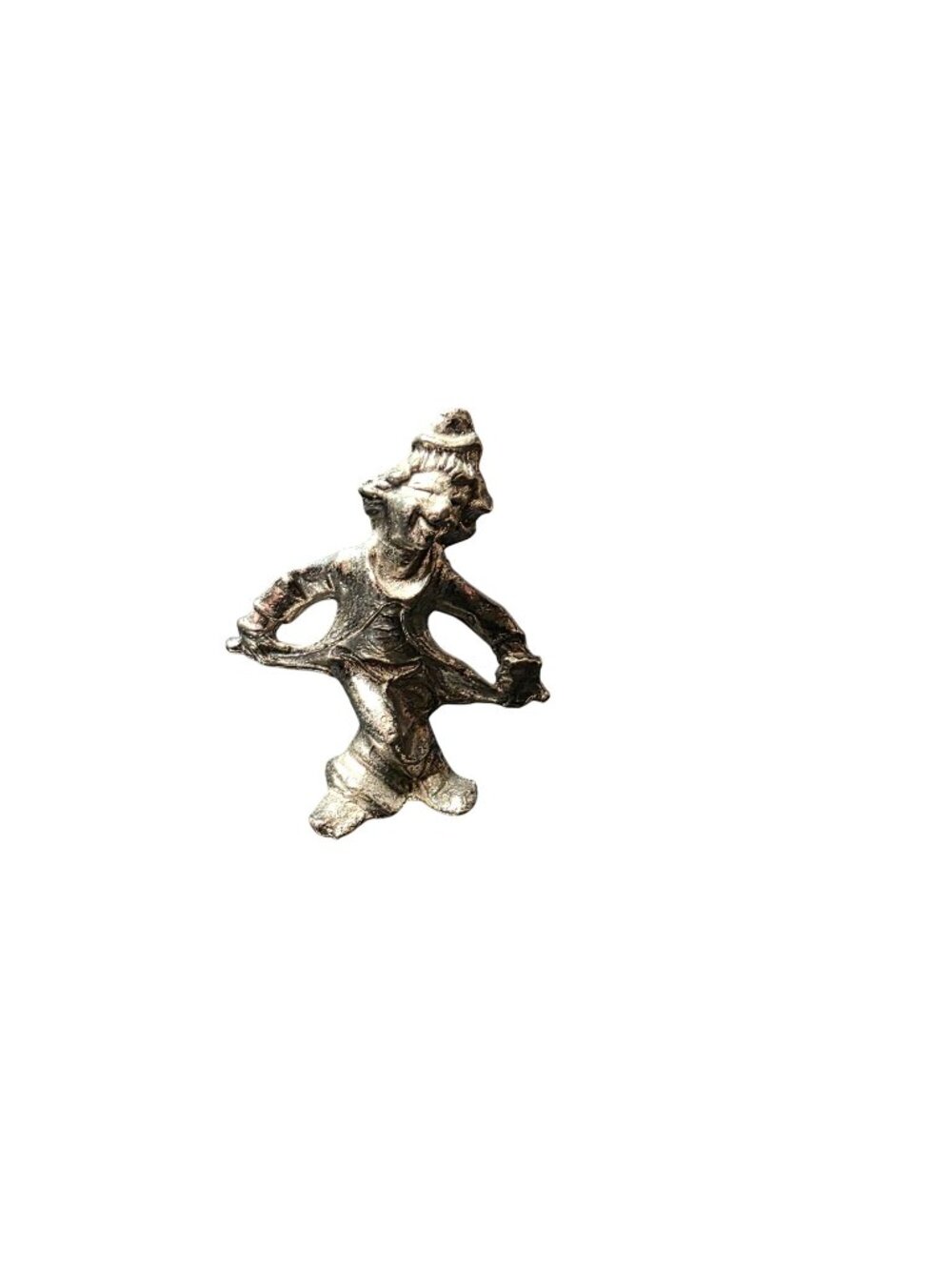 Vintage Mini Pewter Clown Miniature Figurine
